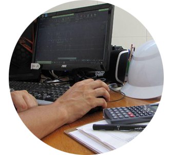 Digitalização de projeto no AutoCAD.